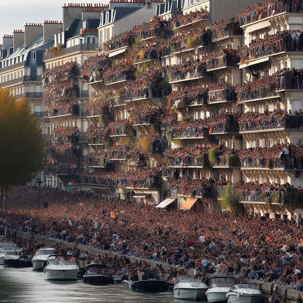 JO, Jeux Olympiques, Cérémonie d'ouverture, Paris, Darmanin, Anne Hidalgo, balcon, immeuble, spectateur, Seine, Paris 2024