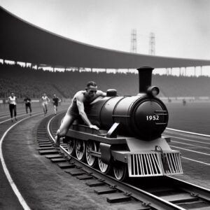 emil zatopek aux jeux olympiques d'Helsinki www.lequipeB.fr