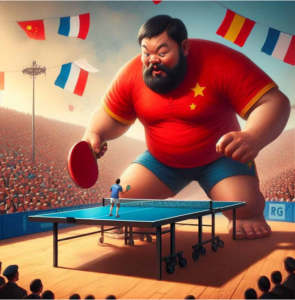 la Chine plus forte que la France en Ping Pong www.lequipeB.fr