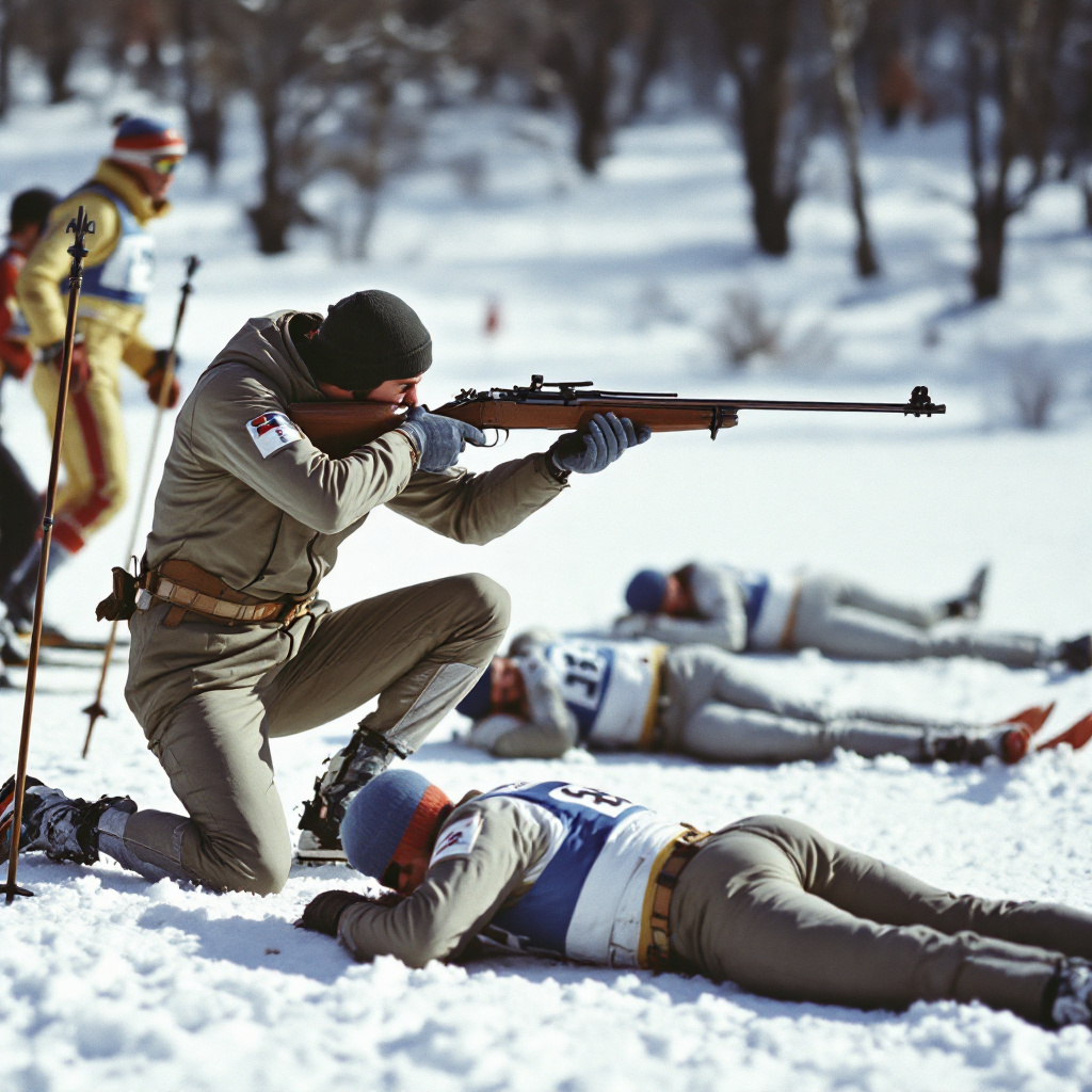 première apprition du biathlon www.lequipeB.fr